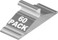 Wire Metal Hangers 60 Pack, Heavy Duty Clothes Hangers, Non Slip, Ultra Thin, Space Saving for Closet Clothing Shirts Suits Pants, 16inch