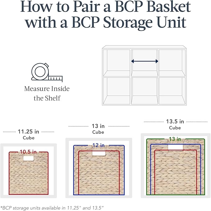 Best Choice Products 13 x 13in Scalloped Hyacinth Baskets, Rustic Set Of 5 Multipurpose Collapsible Storage Organizer, Handwoven Laundry Totes for Bedroom, Living Room, Shelves - Natural