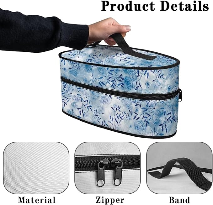 Tie Dye Branch Clothes Iron Storage Case Fits for Accessories Travel Irons Colorful Wear-resistant Iron Storage Cover with Zipper Handle