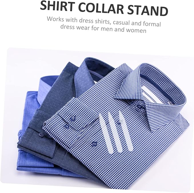 VICASKY 300pcs Transparent Shirt Collar Stays Stiffener Inserts for Dress Shirts Maintain Crisp Collars All Day for Businessmen and Formal Wear