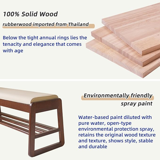 Shoe Rack Bench with Cushion, 2 Tiers Wood Shoe Bench with Flip-Top Storage, 23.62in Shoe Rack for Entryway, Hallway, Walnut Color YD-WD060B