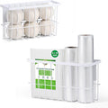 2 Pcs Magnetic Basket Fridge Dryer Ball Holder for Laundry Room Organization and Storage, Magnetic Lint Bin Home Organization for Laundry Room, Kitchen & Office Class School (White, L&XL-2pcs)