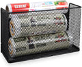 Picowe Magnetic Shelf for Fridge, Aluminum Foil & Plastic Wrap Holder Organizer for Refrigerator, Magnetic Laundry Organizer for Washer /Dryer, Fridge & Small Spaces (Black)