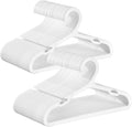 SONGMICS Baby Hangers 100 Pack, Plastic Kids Hangers for Closet, 11 x 6.1 Inches, for Children Aged 0-6 Years, Space-Saving, Non-Slip, Cloud White UCRP180W01