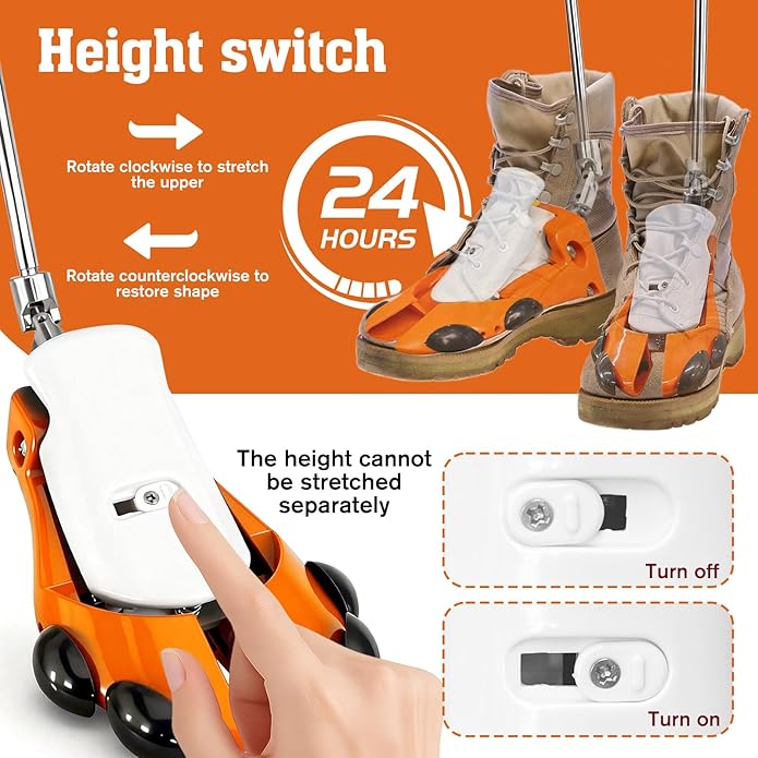 Boot Stretchers for Cowboy Boots 2 PCS Shoe Stretcher for Wide Feet Men Shoe Trees Adjustable Length & Width for Men Women