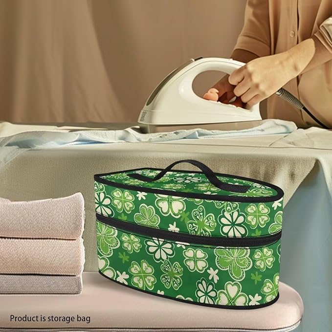 Shamrock Iron Storage Case Carry Bag for Full-Size Irons Dust-proof Travel Irons Carrying Organizer with Handle and Zipper Closure,Bag Only