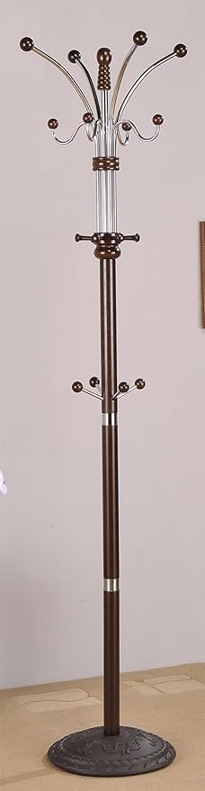 Coat Rack Hat Stand in Espresso Finish