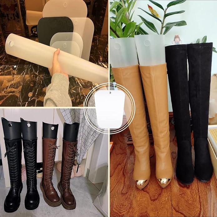 6 Pairs Boot Shaper Form Inserts Support Shape Shoe Tree Tall Short Boot Shaper Support for Women and Men
