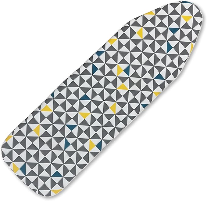 Ironing Board Cover and Pad, Sewn-in Thick Feltpads, Elastic Edge,13"x43"Scorch & Stain-Resistant Replacement Ironing Board Cover, Fits Standard Ironing Boards, Durability & Easy to Install