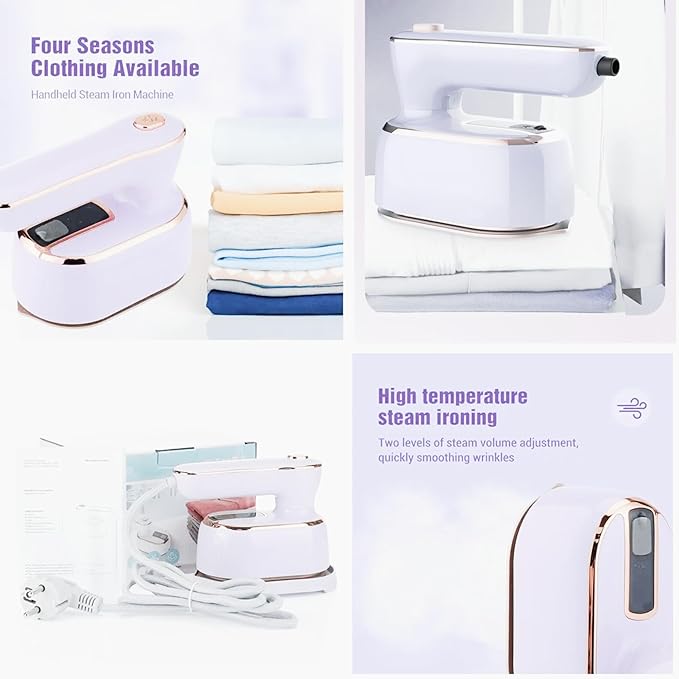 TRSOO7P Travel Steamer Iron, 1000W, White LCD, 1.2 pounds, Casual Style