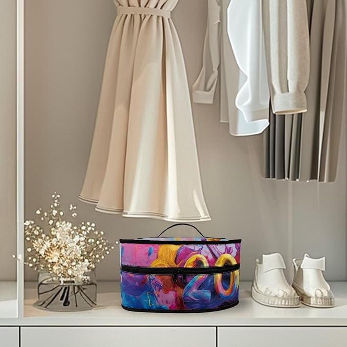 New Year Iron Storage Bag for Clothing Store Colorful Easy to Clean Steam Iron Storage Case with Zipper Handle Fits Outing