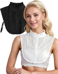 Jacquard Pure Cotton Fake Collar Comfortable and Breathable Hollow Out Dickey Collar Collar for Women & Girls