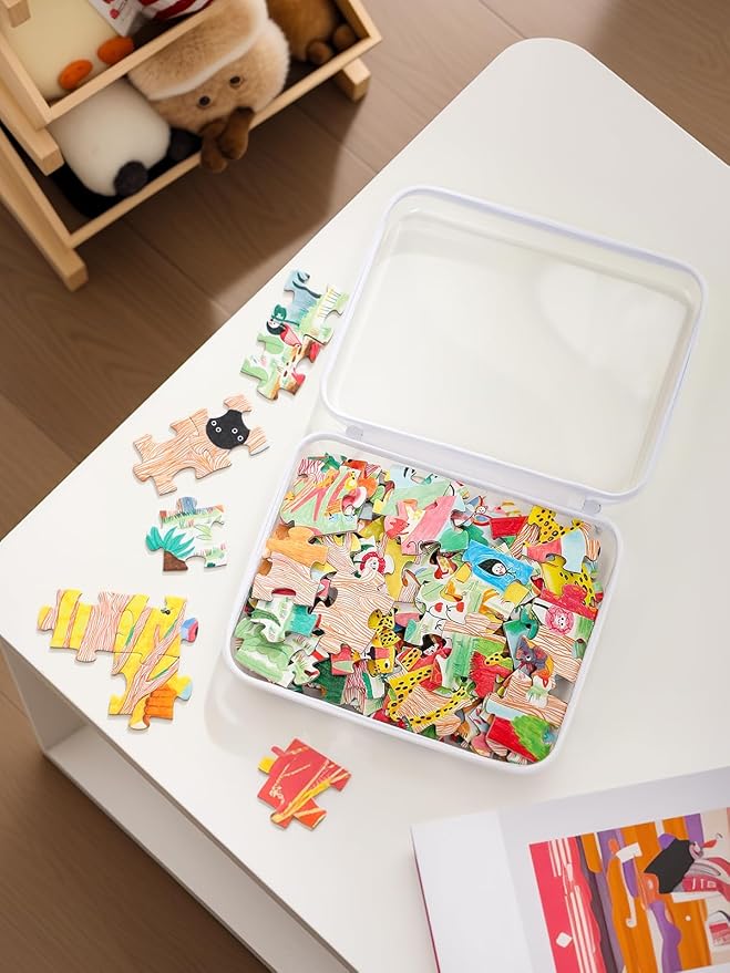 3PCS Large Clear Hard Shell Zippered Case, Diaper Bag Organizing Pouches, Waterproof Cosmetic Bag, Kid's Toy Storage Organizer Bins, Pencil Case.