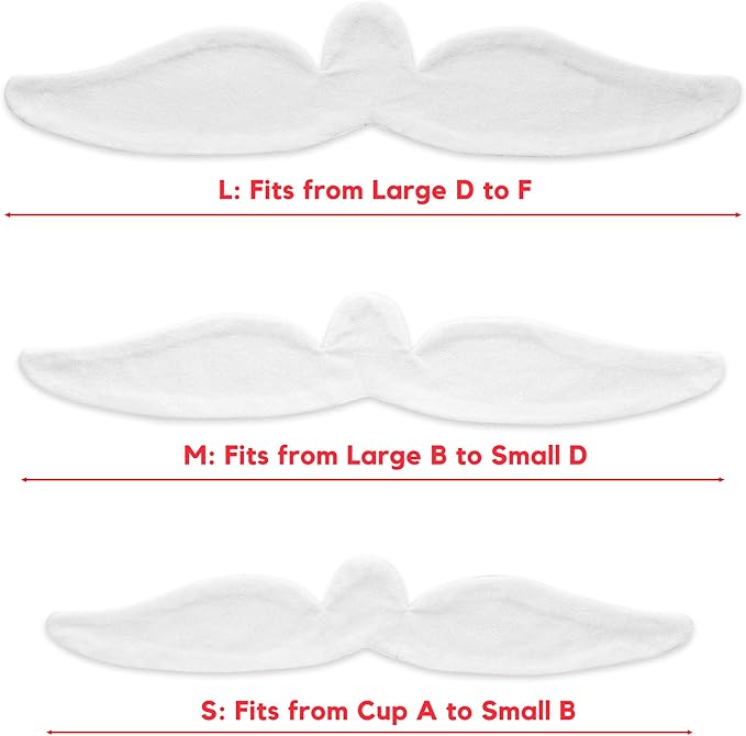 KimYoung Cotton Terrycloth + Brushed Cotton Bra Liners for Sweat Rash Under Bra Sweat Liners– 3PCS White