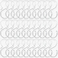 POVETIRE 30 Pack 2.5 Inch Acrylic Transparent S Hook for Hanging Baby Headband Hair Accessories Baby Bib NecklaceJewelry Hat Holder