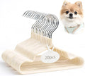 20PCS Small Dog Clothes Hangers, Non-Slip Slim Space-Saving Design for Puppies, Chihuahuas & Small Pets (Apricot)