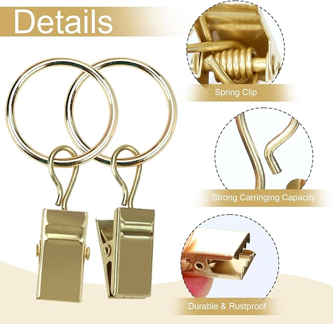 POVETIRE 30 Pack 2.5 Inch Rubber Gold S Hook for Hanging Baby Headband Hair Accessories Baby Bib NecklaceJewelry Hat Holder