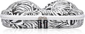 Bra Case Premium Lingerie Travel Bag Zip Underwear Organizer Bag for A-C Cup (Zebra)