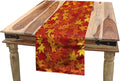 Ambesonne Orange Table Runner, Colorful Autumn Fall Season Maple Leaves in Unusual Designs Nature Print, Dining Room Kitchen Rectangular Runner, 16" X 72", Burnt Orange