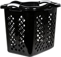 2 Bushel Plastic Lamper Laundry Basket, Black, Adults and Tweens