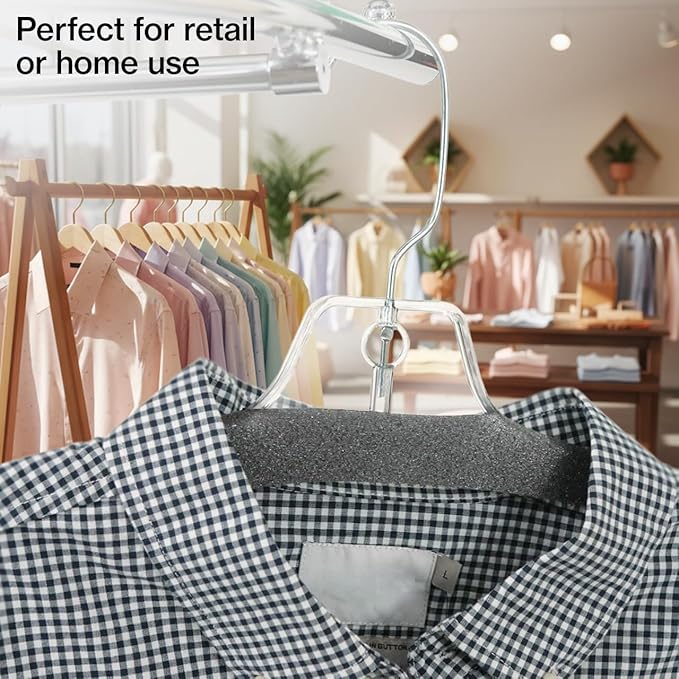 SSWBasics Gray Foam Hanger Covers - Pack of 100