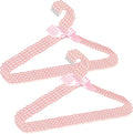 Concepts Premium Heavy Duty Pearl Hangers with Ribbon Trim for Wedding and Engagement Gowns - Slim Design Also Can Be Used for Suits and Shirts (Pink 8 Pack)
