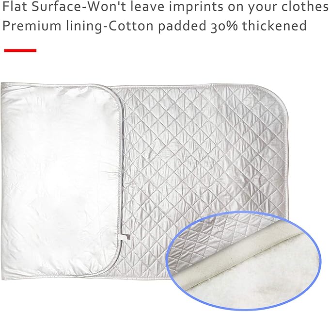 Ironing Mat,Extra Large Thickened (47.25 x 21.55 inch) Ironing Blanket Portable Ironing Pad, Double-Side Using Isolate Heat Pad Table Top Countertop,Great Replacement for Ironing Board