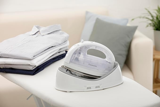 Panasonic NIWL700W Cordless Portable Iron – 1500W Steam Iron for Clothes with Anti-Drip & Anti-Calcium - 120mL Water Tank – Lightweight and Ergonomic