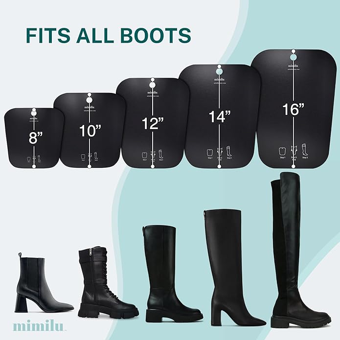 MIMILU 10 Pieces (5 Pairs) Boot Shaper Form Inserts. Stand Up Shape Holder For All Types Of Boots