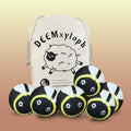 Bumblebee Wool Dryer Balls 6-Pack,Natural Fabric Softener Replacement, Vibrant Multi-Tone Design, Year-Round Static Control - Shorten Dryer Time for Kids' Clothes, Blankets & Delicates