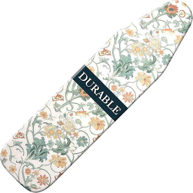 Premium Ironing Board Cover and Pad – Reflective Heat Technology, Heavy-Duty Fabric – Scorch & Stain-Resistant Padding (15″X54″)