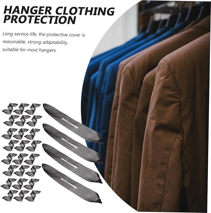 50pcs Hanger Sponge Covers Anti-slip Garment Sponge Protectors for Clothes Hangers Home Use Cover Accessories