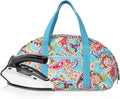 KOKNIT Full Size Iron Storage Bag, Stylish Portable Steam Iron Bag, Christmas Gift Tote For Ironing accessories & Travel (Colorful cashew flower)