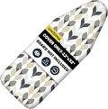 Small Ironing Board Cover and Pad 12"x32" Small Iron Board Cover with Padding,Tabletop Mini Ironing Board Cover and Pad Small Size, Cotton Canvas, Heat Resistant, Drawstring Closure Foliage