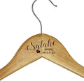 My Personal Memories Custom Engraved Wood Hanger - Personalized for Bride Bridesmaid Wedding Bridal Party