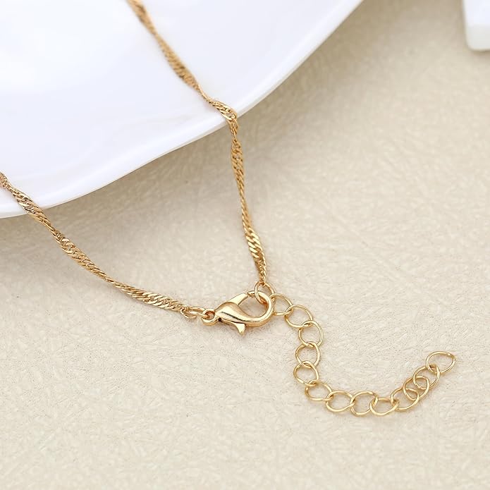Chunky Gold Necklace for Women Gold Evil Eye Cowboy Pendant Necklace Dainty Paperclip Chain Vintage Luck Amulet Choker Necklaces Celestial Jewelry Gift