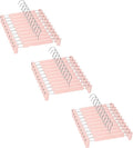 Skirt Hangers，Pants Hangers with Clips，360 ° Swivel Hooks Space Saving Hangersfor Pants, Skirts, Clothes, Jeans (30 Pack, Pink)