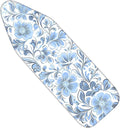 Nuxovilar Ironing Board Cover with Blue Floral Pattern, 15x54 Inches Polyester - Iron Covers for Ironing for Bedroom, Bathroom, Guest Room