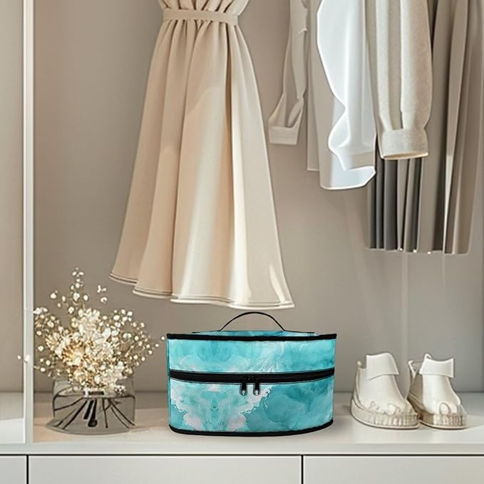 Marble Iron Storage Case Fits for Accessories Travel Irons Lightweight Easy to Clean Clothes Iron Storage Case with Zipper Closure
