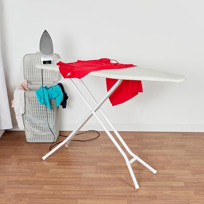 Ironing Board Cover and Pad (Khaki), 100% Cotton with Premium Polyester Padding by Seymour Home Products; Fits Full Size Board | Stain and Scorch Resistant; Elastic Edge | Laundry Accessories
