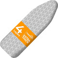 Happhom 13 x 43 Ironing Board Cover and Pad Extra Thick Heavy Duty Padded with Extra White Superior Felt Scorch and Stain Resistant with Elasticized Edges, Compatible with 12"-14" Wide 42"-44" Length