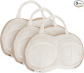3Pcs Bra Wash Bags for Laundry Lingerie Brassiere Bag bra washing protector holder for Washing Machine Beige(A to C Cups)