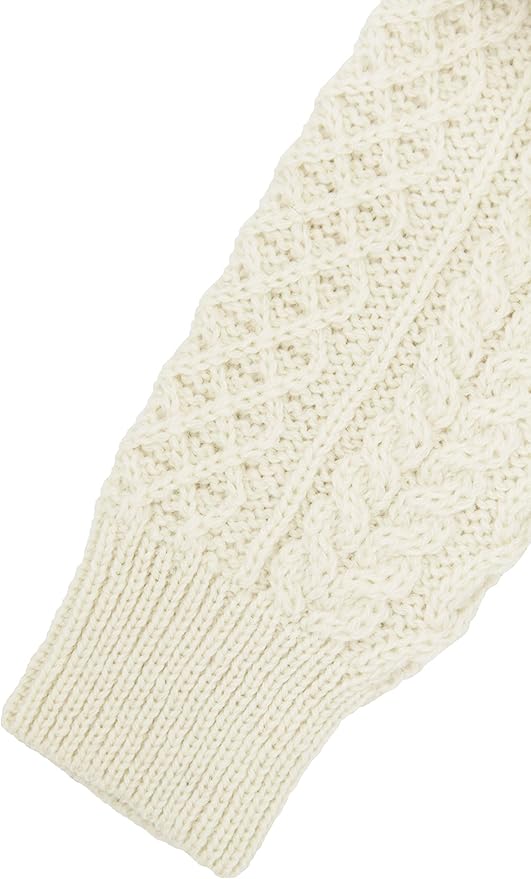 Aran Crafts Aran Crew Neck Sweater (100% Wool)