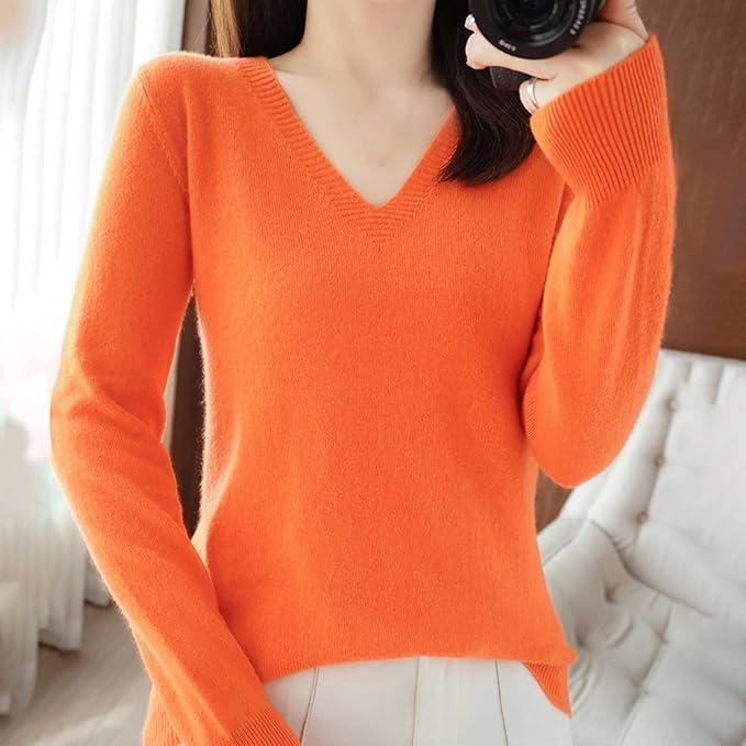 Merino Wool Cashmere Sweaters for Women 2025 Oversized Soft Sweater Long Sleeves Casual Loose Pullover Knitted Tops