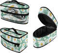 Daisy Green Iron Tote Bag Stain Resistant Travel Irons Storage Box Washable Protective Carrying Bag with Handle Compatible with Most Irons