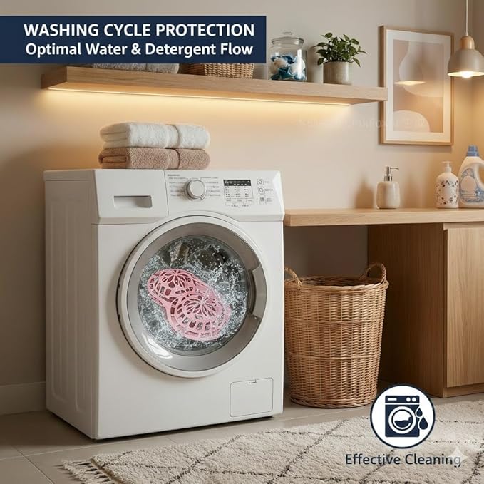 Premium Silicone Bra Washing Protector Bag – Hard Shell Bra Washer Protector Laundry & Anti-Deformation Holder for Washing Machine – Snap Closure Lingerie Delicates Wash Bag