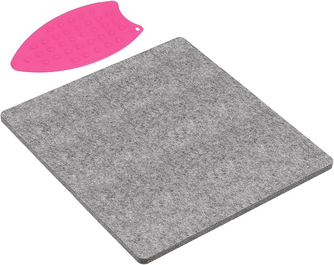 HARFINGTON Wool Pressing Mat 17" x 17" Wool Ironing Pad Sewing Notions for Crafts Quilter Quilting