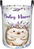Personalized Hedgehog Laundry Basket For Baby Kids Boys Girls Adult Custom Hamper Basket With Name For Bathroom Bedrooms Collapsible Baby Laundry Basket, Dirty Clothes Hamper With Handles