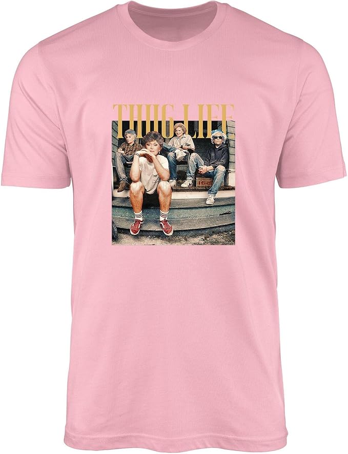 Stay Golden Graphic T-Shirt for Women - Thug Life - Comfortable Cotton Blend Tee - Standard Fit Short Sleeve Top
