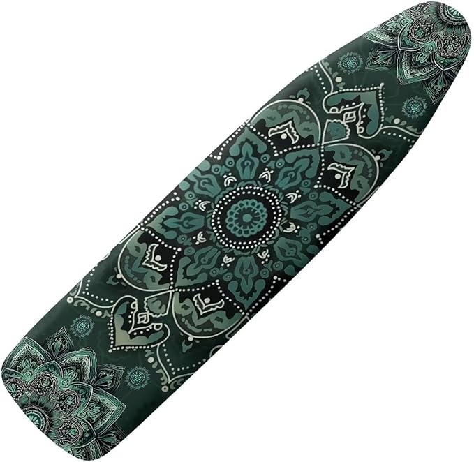 Boho Mandala Ironing Board Cover Heat Resistance & Resist Scorching Iron Board Covers with Padding for Standard Size 15×54 Inch Board